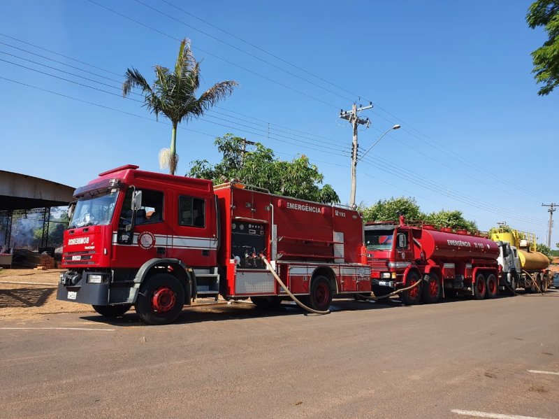 Incêndio causa prejuízos em serraria de Alto Alegre