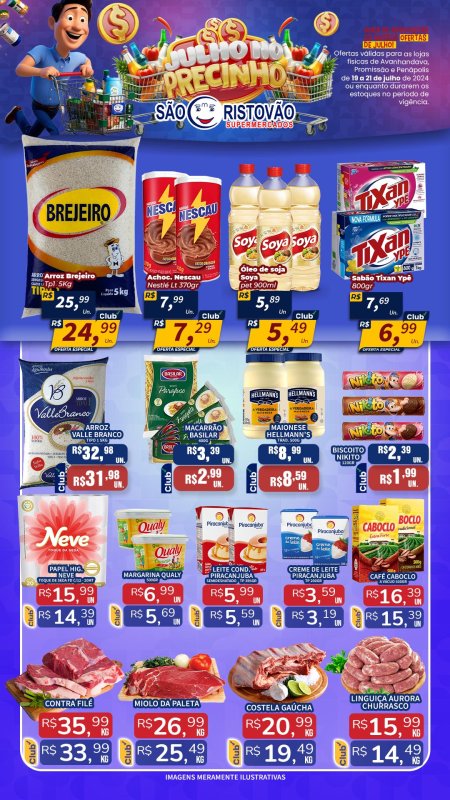 OFERTAS DESTE FIM DE SEMANA DO SÃO CRISTÓVÃO SUPERMERCADOS - 19/07 a 21/07