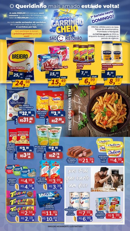 OFERTAS DESTE FIM DE SEMANA DO SÃO CRISTÓVÃO SUPERMERCADOS - 09/08 a 11/08