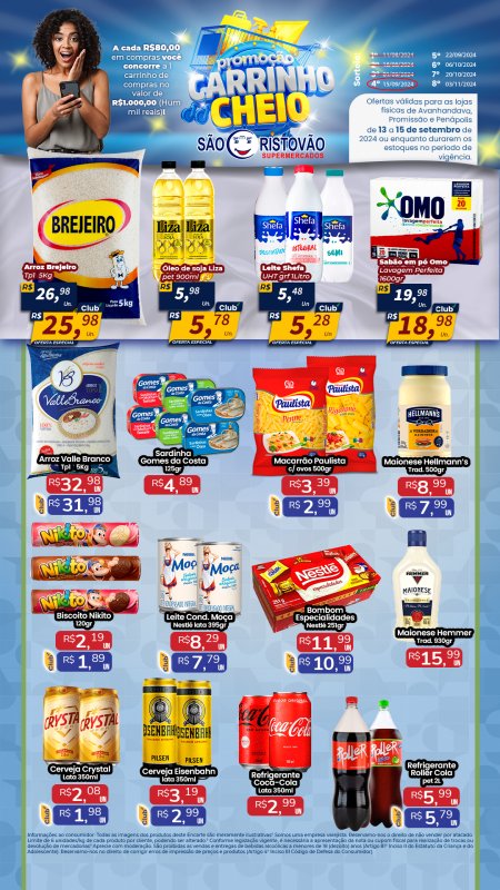 OFERTAS DESTE FIM DE SEMANA DO SÃO CRISTÓVÃO SUPERMERCADOS - 13/09 a 15/09