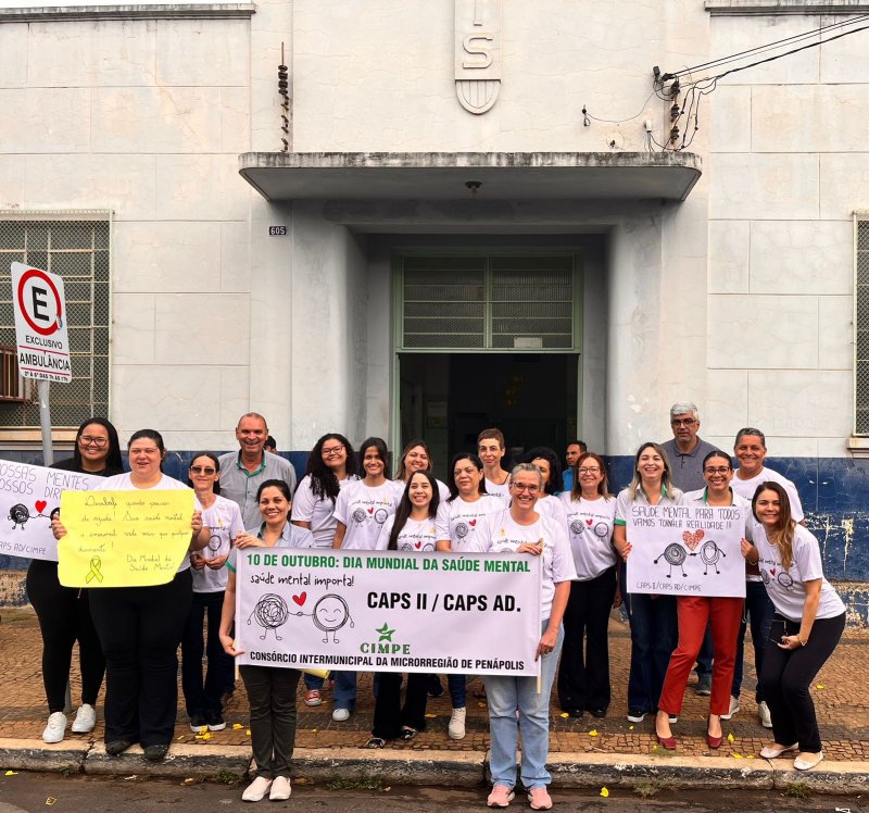 Caps: caminhada marca Dia Mundial da Saúde Mental