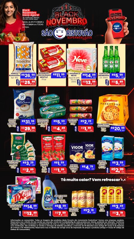 OFERTAS DESTE FIM DE SEMANA DO SÃO CRISTÓVÃO SUPERMERCADOS - 01/11 a 03/11