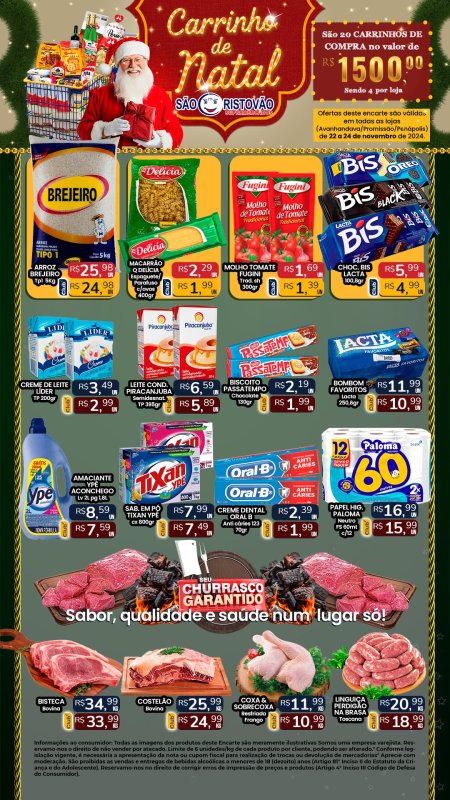 OFERTAS DESTE FIM DE SEMANA DO SÃO CRISTÓVÃO SUPERMERCADOS - 22/11 a 24/11