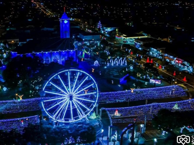 Santa Fé do Sul mantem a tradição e faz bonito na decoração de Natal