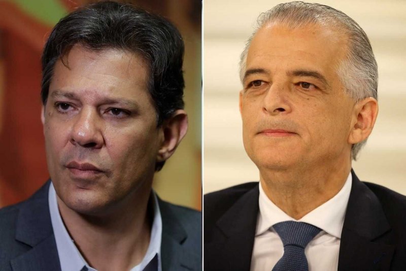 Haddad tem 29% das intenções de voto para o governo de SP; França tem 19% e Tarcísio, 13%