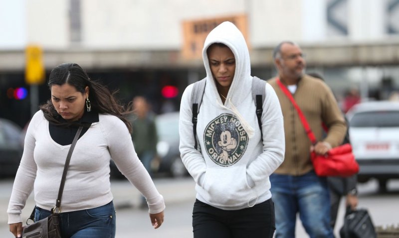 Frente fria reduz a temperatura no Sul e no Sudeste do País